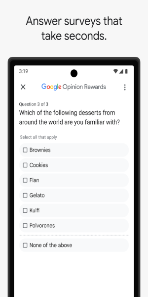 Google Opinion Rewards Captura de tela 1