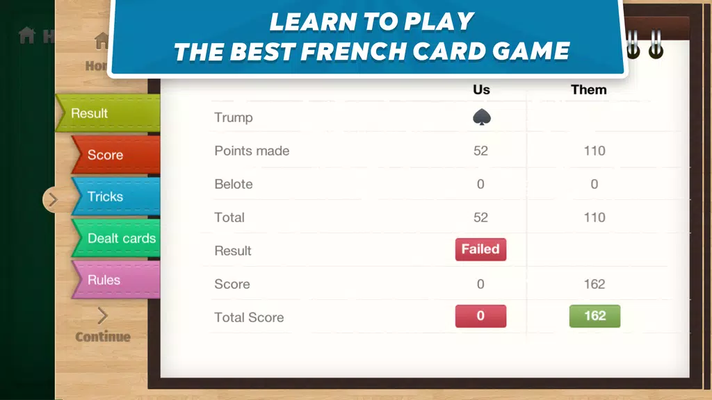 Belote Coinche - card game スクリーンショット 2