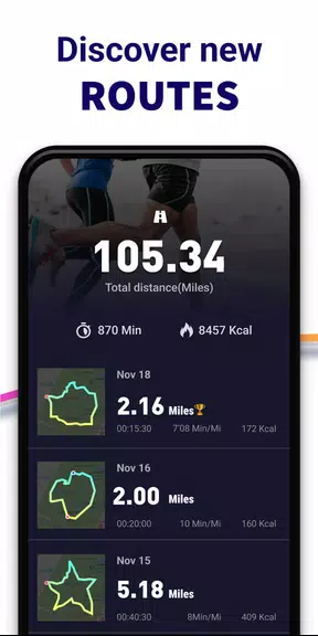 Lauf Tracker - Joggen App Screenshot 1
