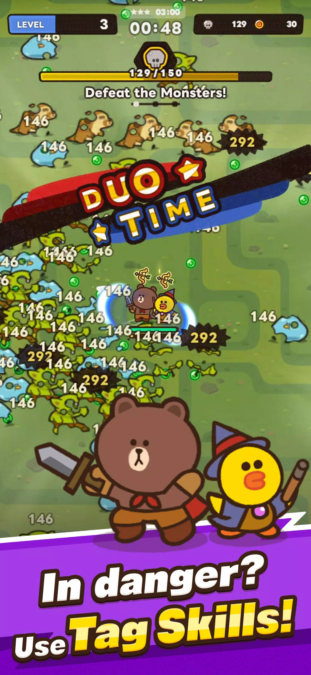 LINE Hero Rumble/Let's rumble! ဖန်သားပြင်ဓာတ်ပုံ 1