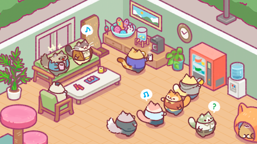 Office Cat Idle Tycoon Game ภาพหน้าจอ 1