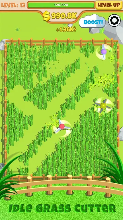 Idle Grass Cutter Mod Ảnh chụp màn hình 1