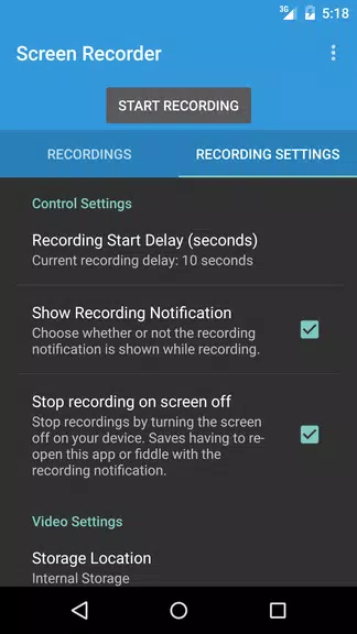 Schermata Riv Screen Recorder 2