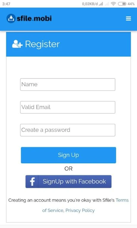 Sfile Mobi - Monetizing Your File ภาพหน้าจอ 0