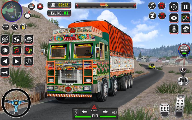 Indian Truck Drive Truck Games Schermafbeelding 1