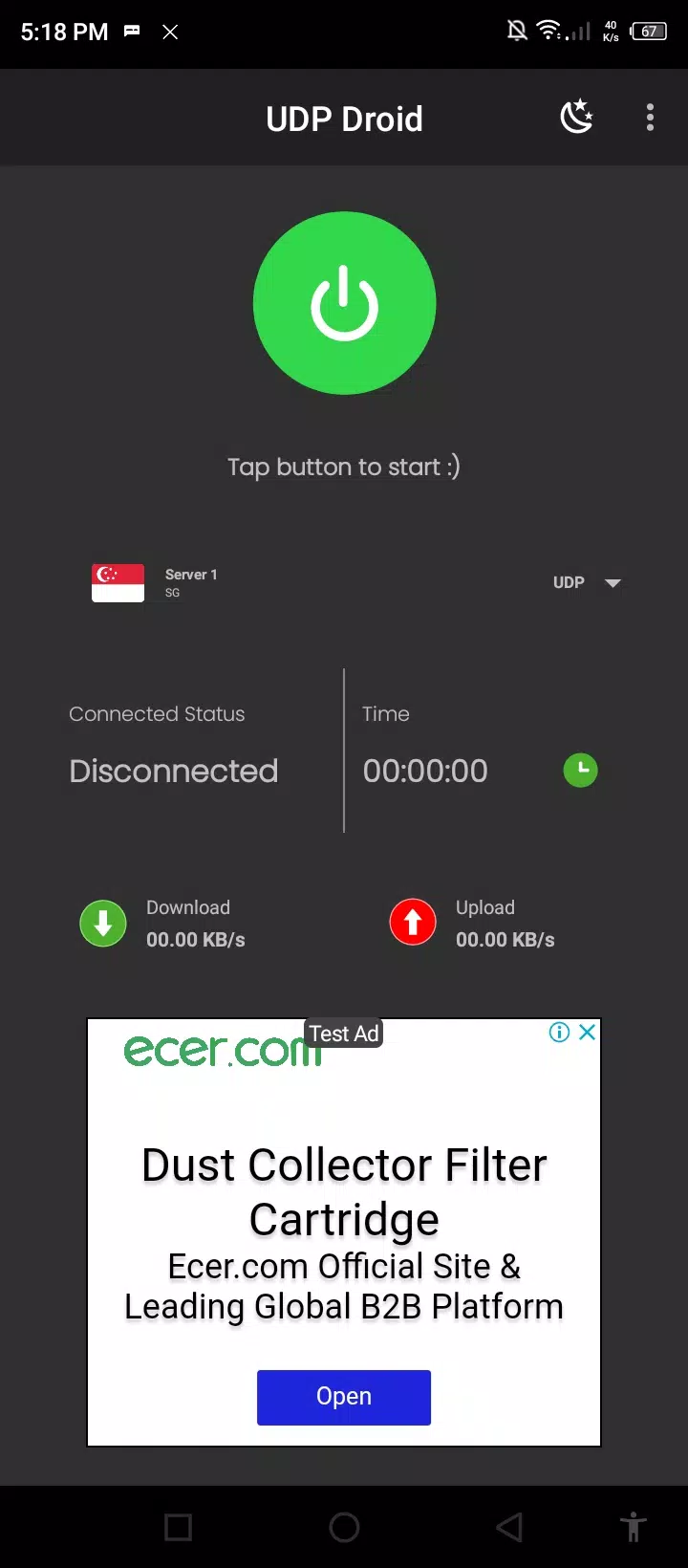 UDP Droid Tangkapan skrin 0