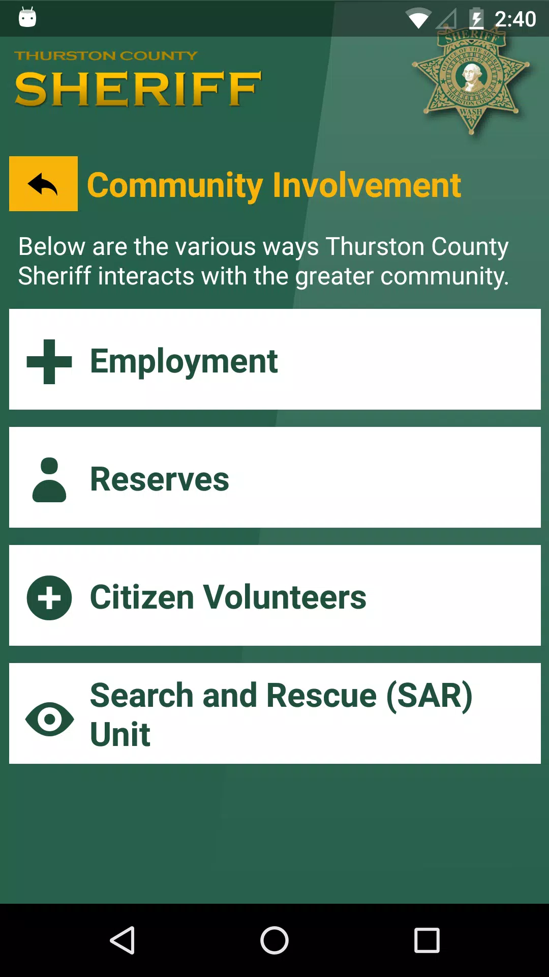 Thurston County Sheriff應用截圖第3張