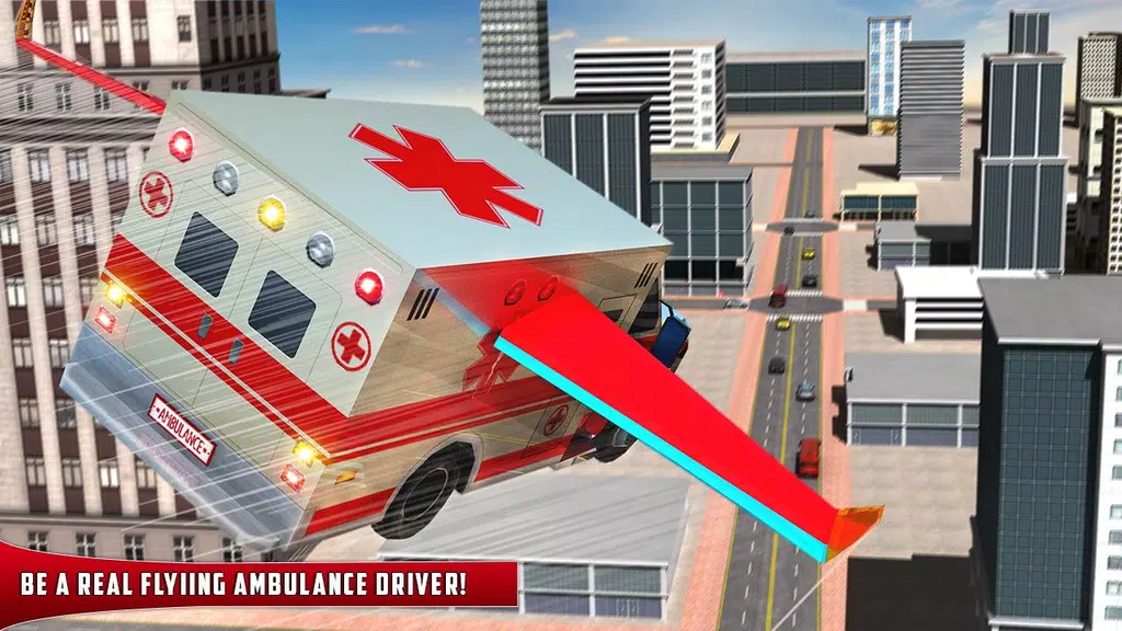 Flying Ambulance Rescue Drive Скриншот 0