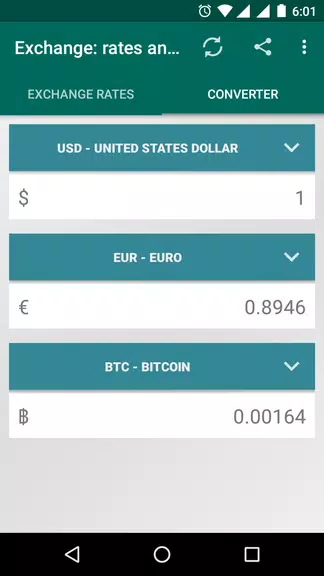 XRT: Exchange rates, converter Captura de pantalla 1