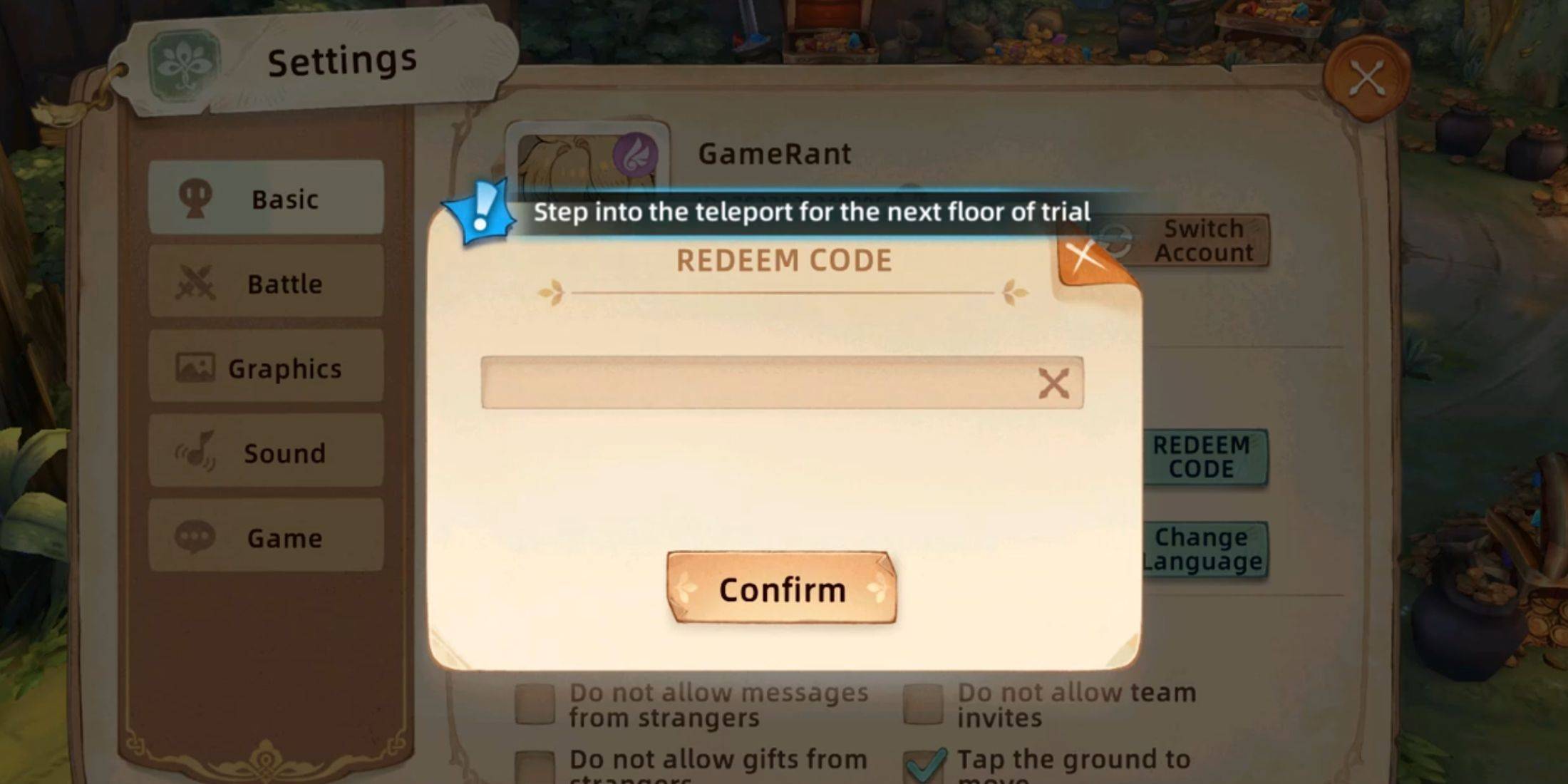 Redeeming Codes in Tree of Savior: Neverland