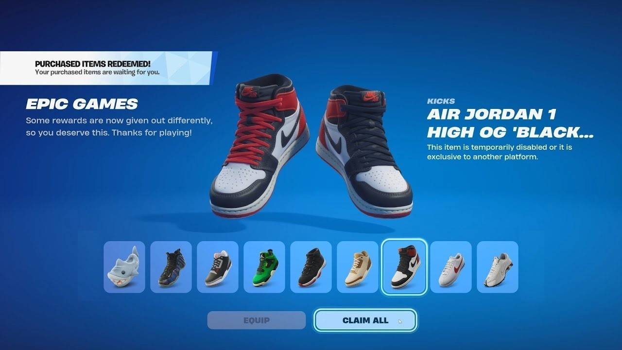 Footwear in Fortnite