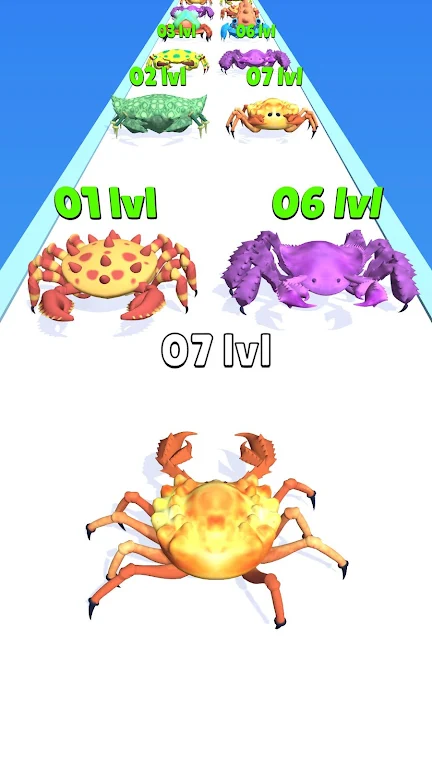 Crab Evolution Run स्क्रीनशॉट 1