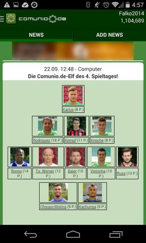 Comunio Schermafbeelding 0