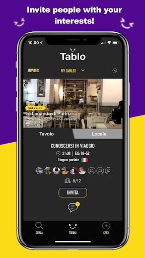 Tablo - social eating Capture d'écran 1