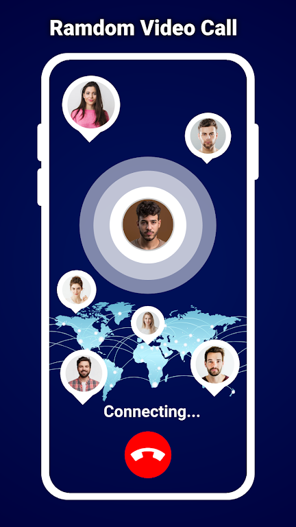 Live Video Call - Global Chat Ảnh chụp màn hình 3