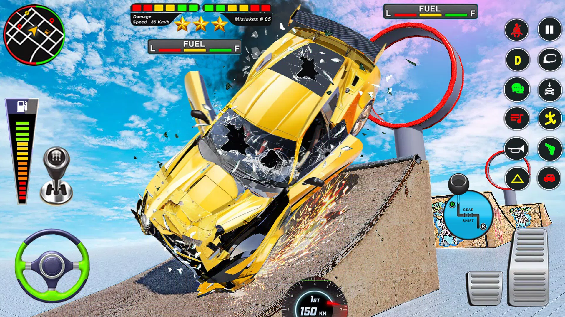 Mega Ramp Car Crash Simulator Ekran Görüntüsü 3