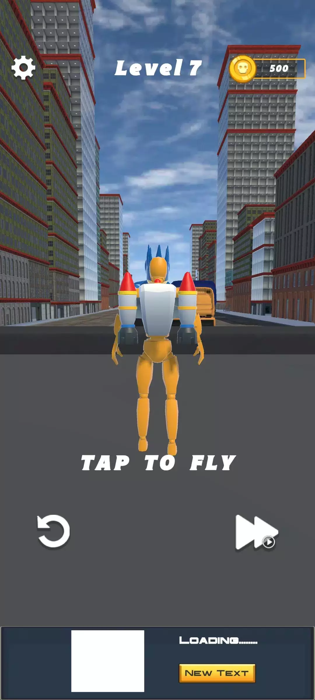 Jetpack Ragdoll: Fly Adventure Captura de tela 0