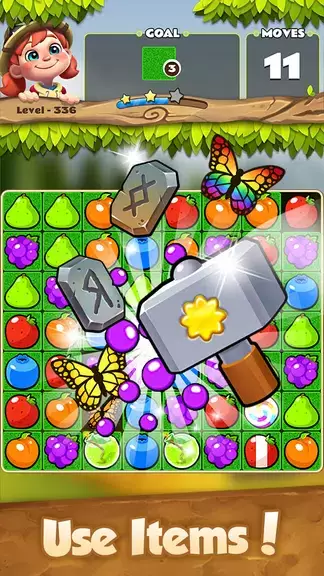 Fruits POP : Match 3 Puzzle Tangkapan skrin 3