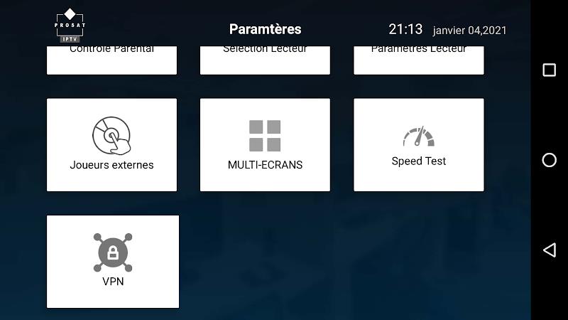 Prosat IPTV Player Capture d'écran 2