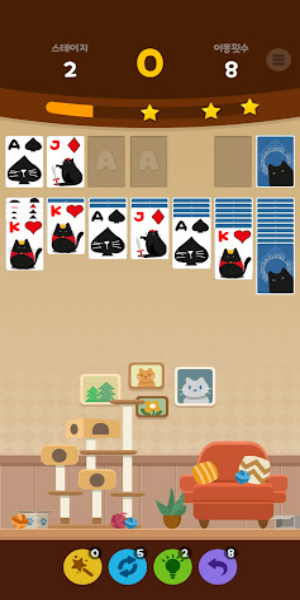 Solitair : kitty cat village应用截图第0张