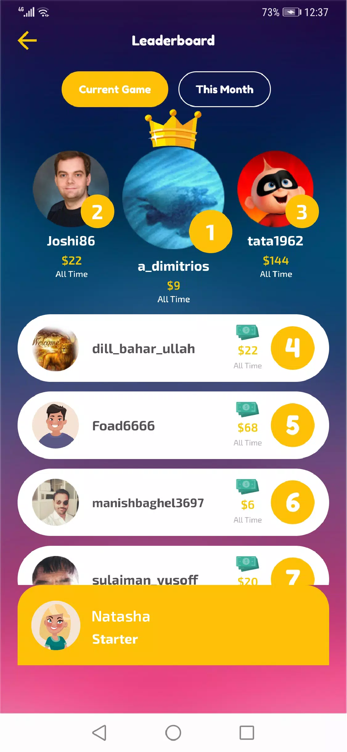 Schermata Play and Win 2