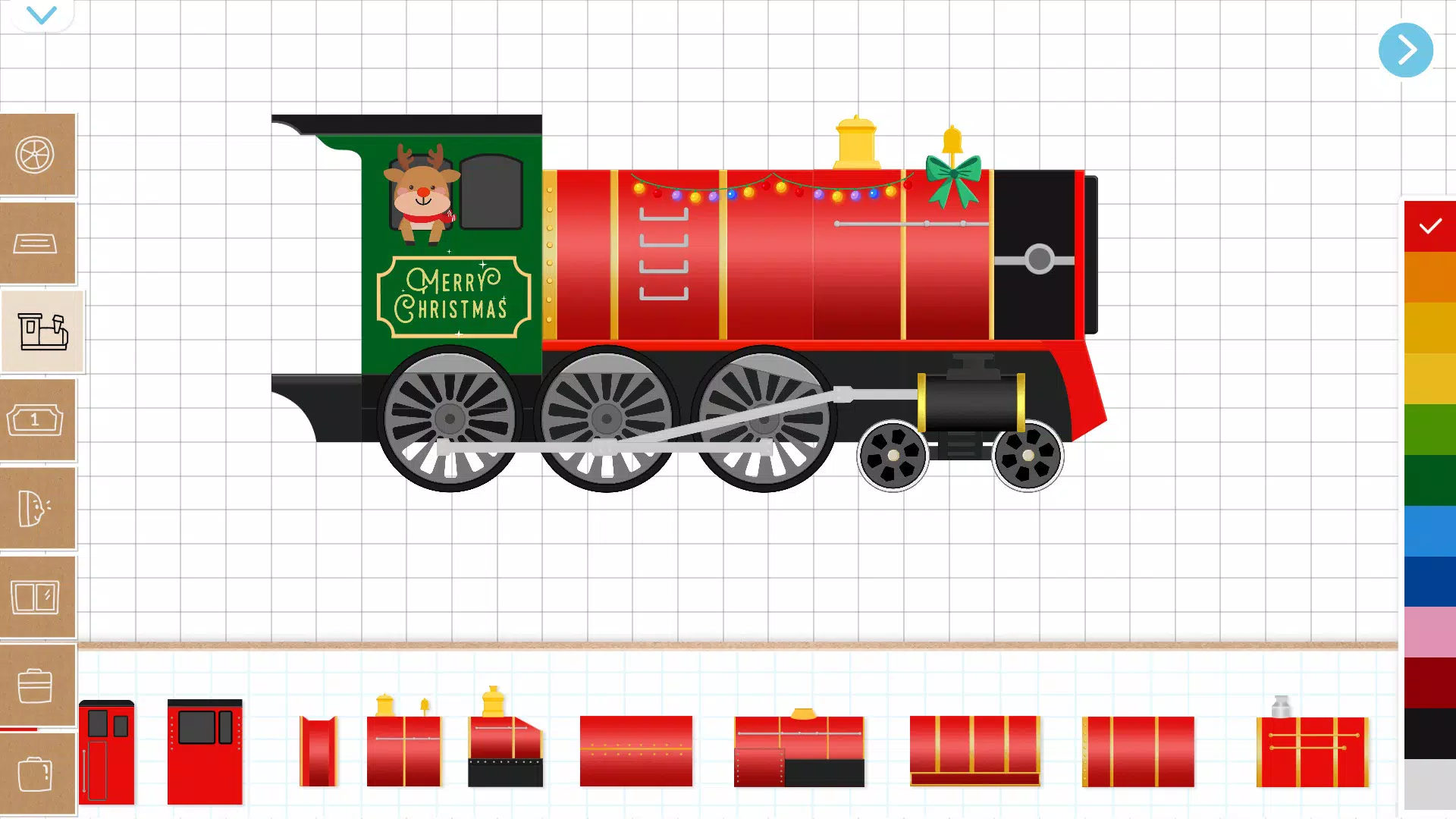 Christmas Train Game For Kids Ảnh chụp màn hình 1