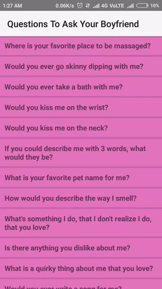 Questions To Ask Your Boyfrien Ảnh chụp màn hình 2