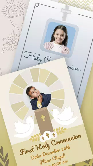 First Communion Invitations Captura de pantalla 2