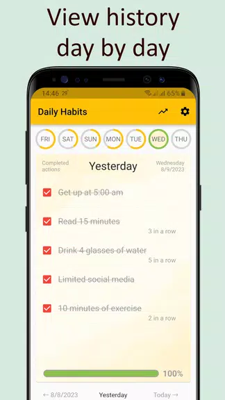 Daily activities tracker Capture d'écran 3