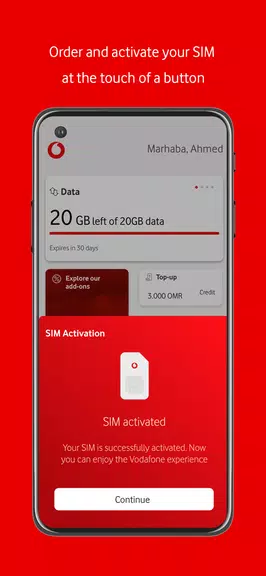 My Vodafone Oman Ekran Görüntüsü 3