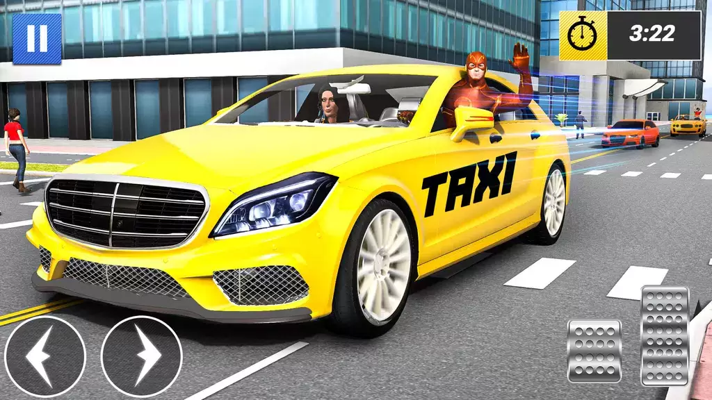 Superhero Car Games Taxi Games Zrzut ekranu 0