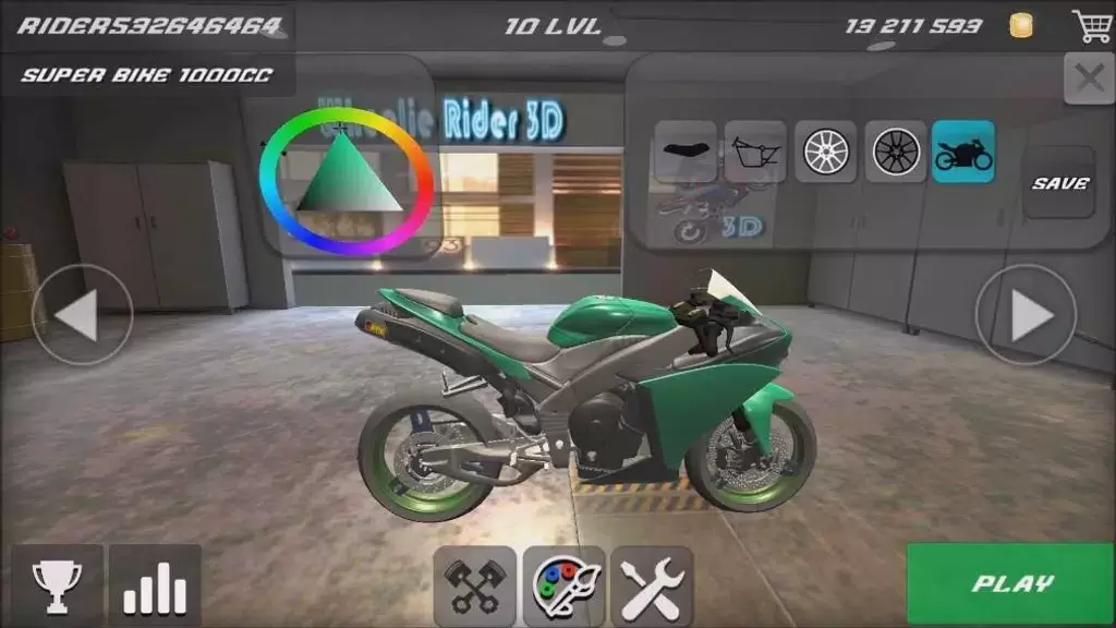 Wheelie Bike 3D game स्क्रीनशॉट 1