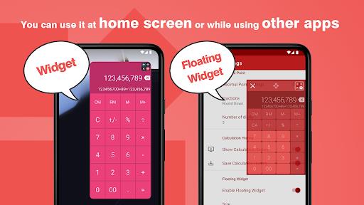 Calculator - Floating Widget Ảnh chụp màn hình 0