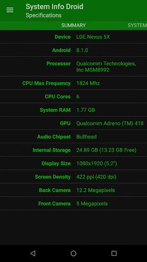 System Info Droid Captura de pantalla 0