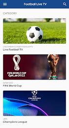 Live Football TV Sports Stream ဖန်သားပြင်ဓာတ်ပုံ 0