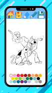 Scooby coloring doo cartoon ga Ảnh chụp màn hình 2