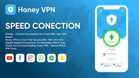 Honey VPN - Fast & Secure Ekran Görüntüsü 1