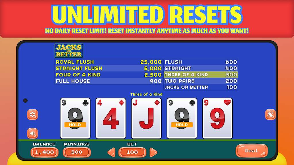 Jacks or Better - Offline應用截圖第3張
