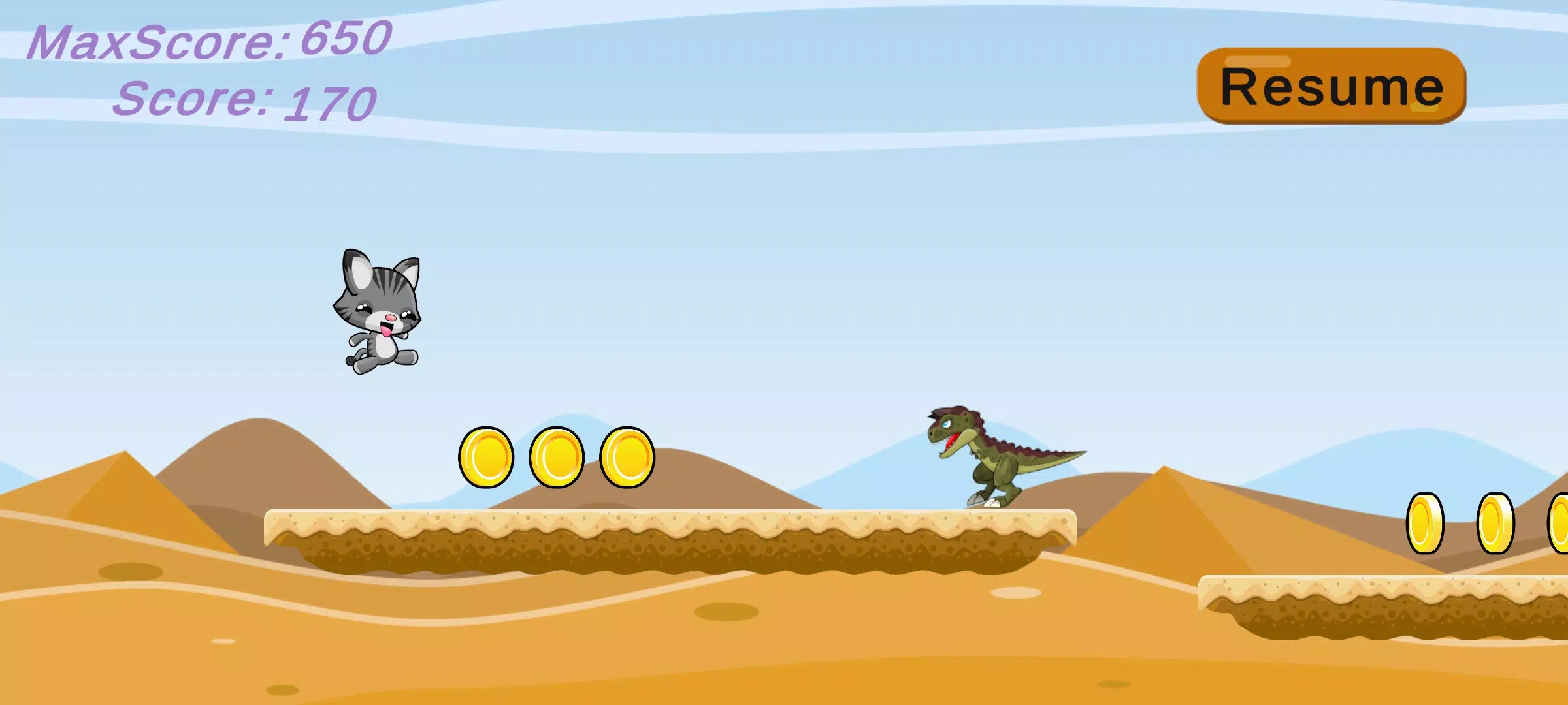 Cat Runner Adventure ဖန်သားပြင်ဓာတ်ပုံ 2