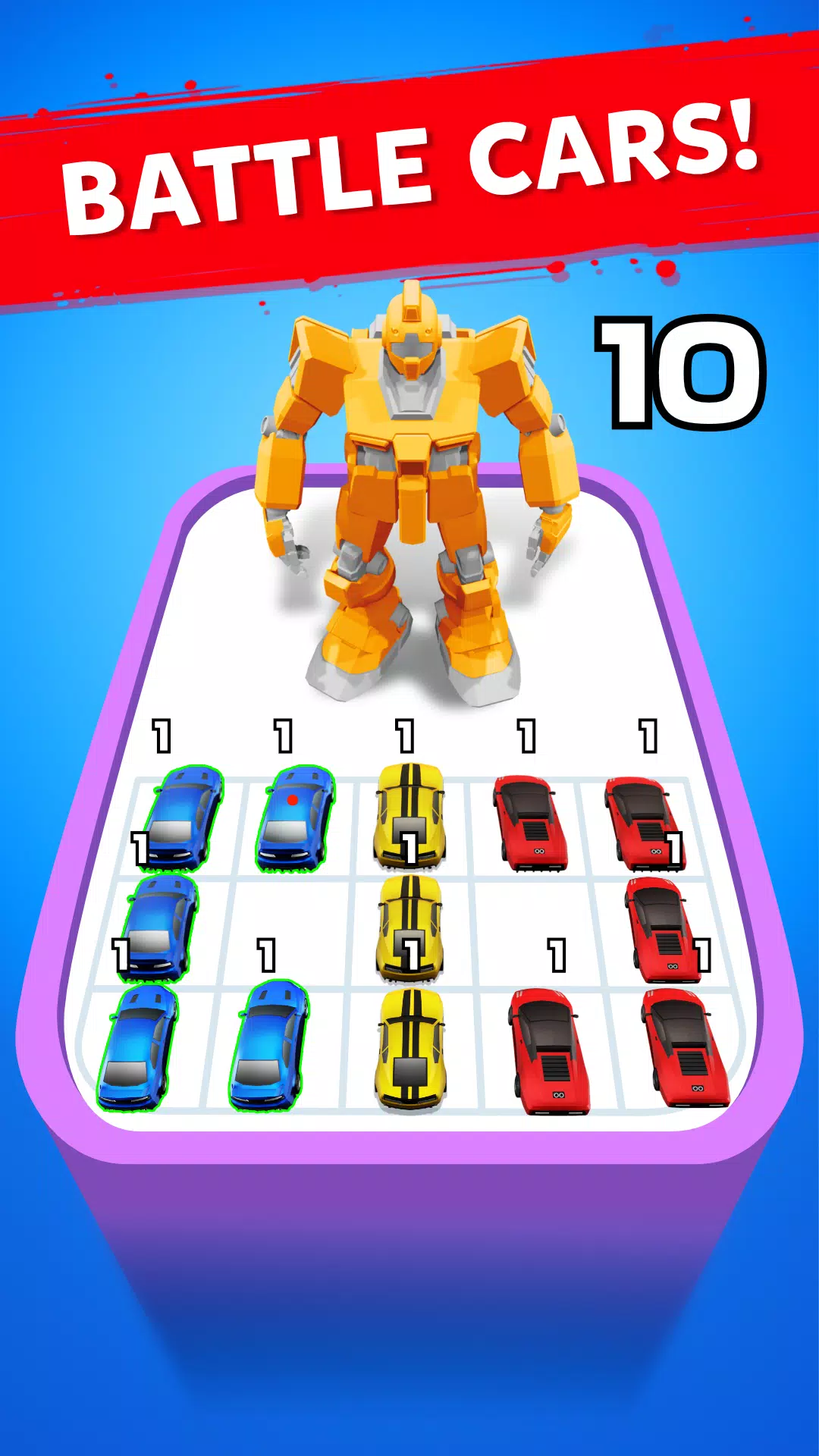 Robot Merge Master: Autospiele Screenshot 1
