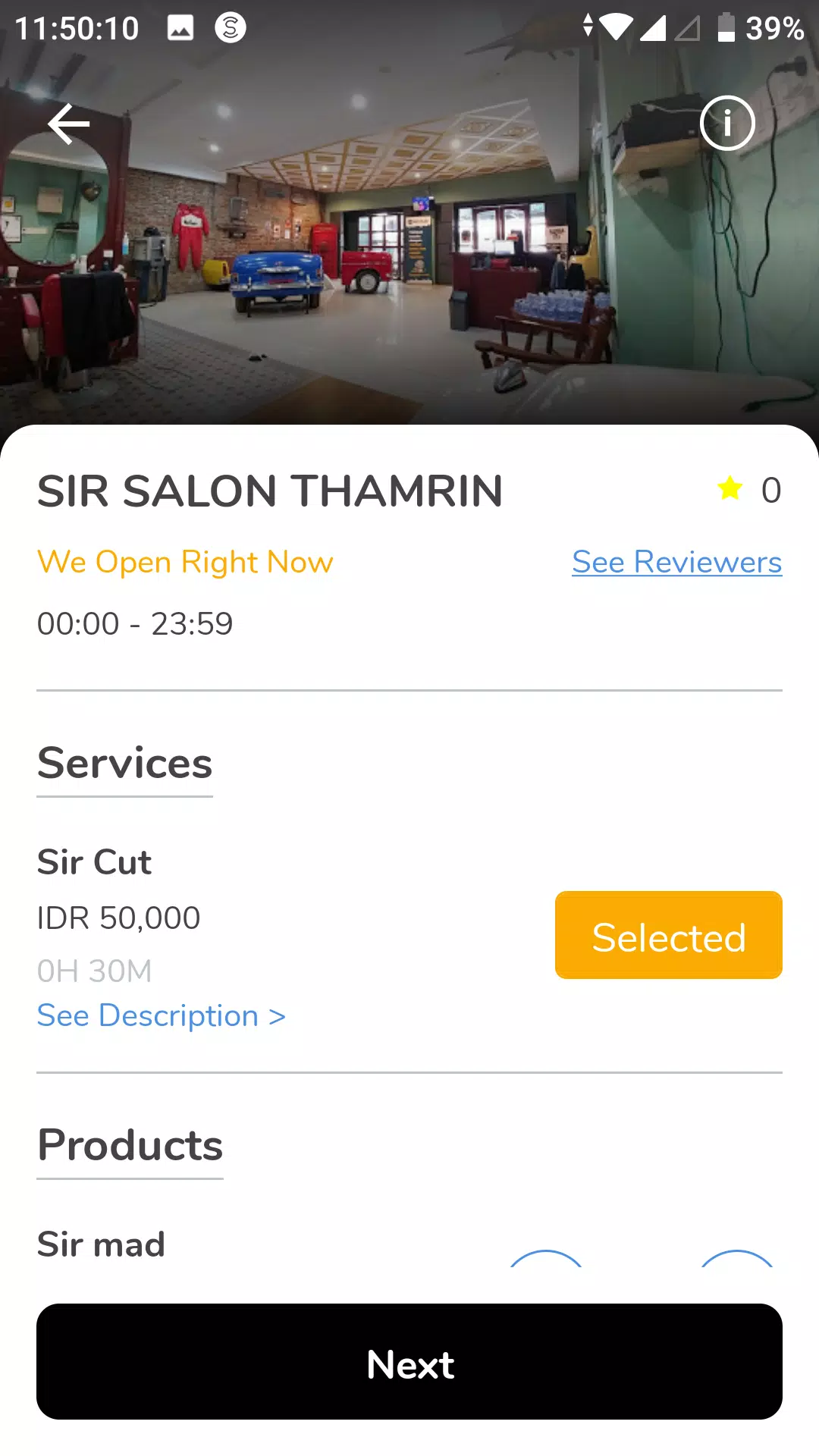 Sir Salon Tangkapan skrin 1