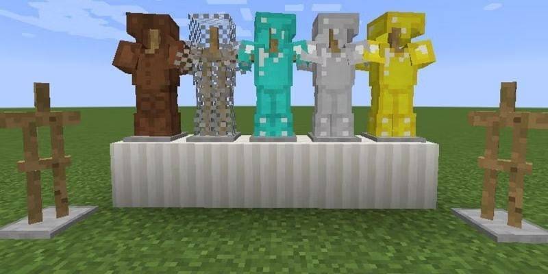 Pantser staat in Minecraft