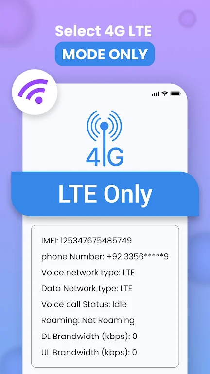 4G Lte Only: Speed test スクリーンショット 1