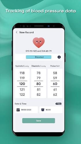 Daily Blood Pressure - Log ภาพหน้าจอ 1