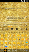 SMS Messages GlitterGold Glass スクリーンショット 3