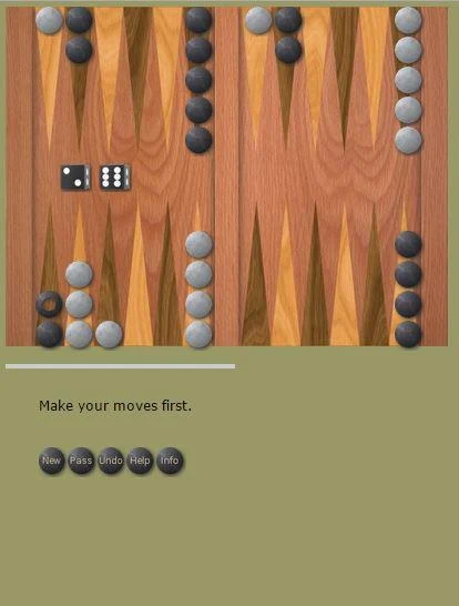 Backgammon Solitaire Classic Скриншот 1