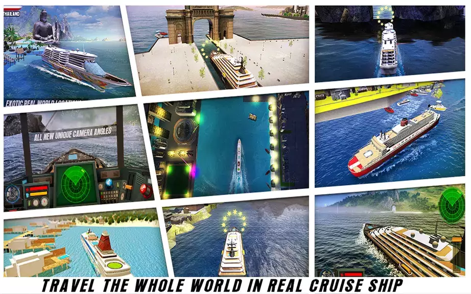 Big Cruise Ship Simulator স্ক্রিনশট 0