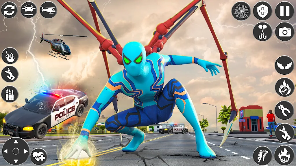 Rope Hero Game- Spider Game 3D Скриншот 2