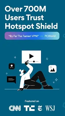 HotspotShield VPN & Wifi Proxy Tangkapan skrin 0