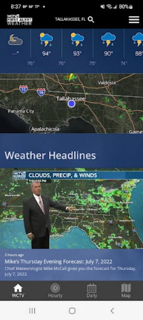 WCTV First Alert Weather Capture d'écran 1
